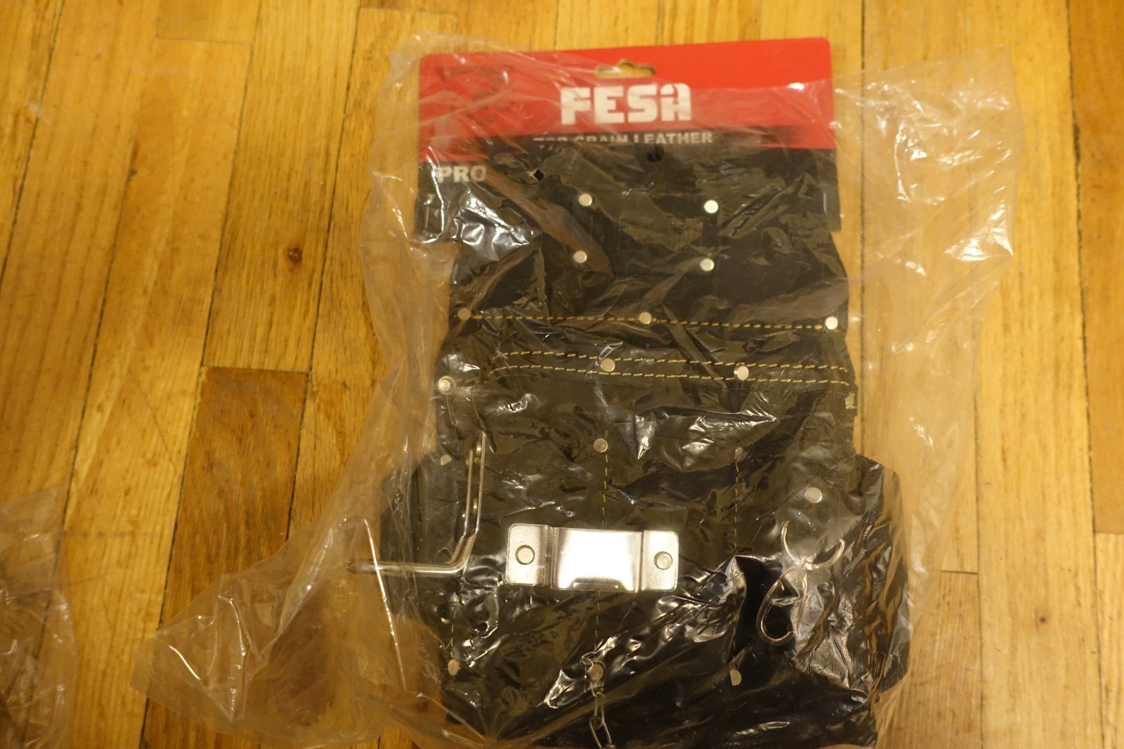 FESA PRO Electricians tool pouch, Black Leather, Brand New.