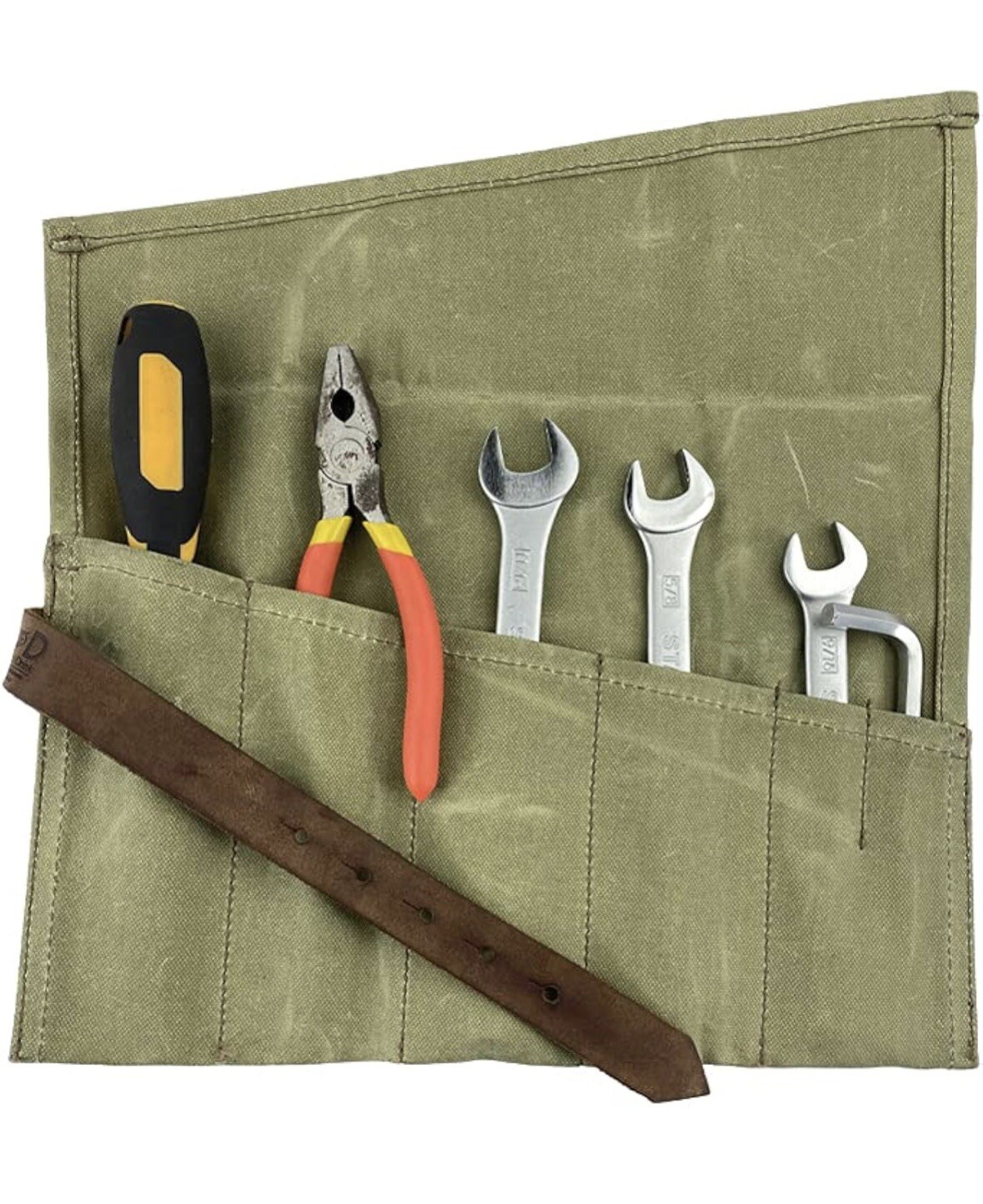 Hide & Drink, Large Tool Roll Up Bag (6 slots), Portable Carry On Pouch Workshop