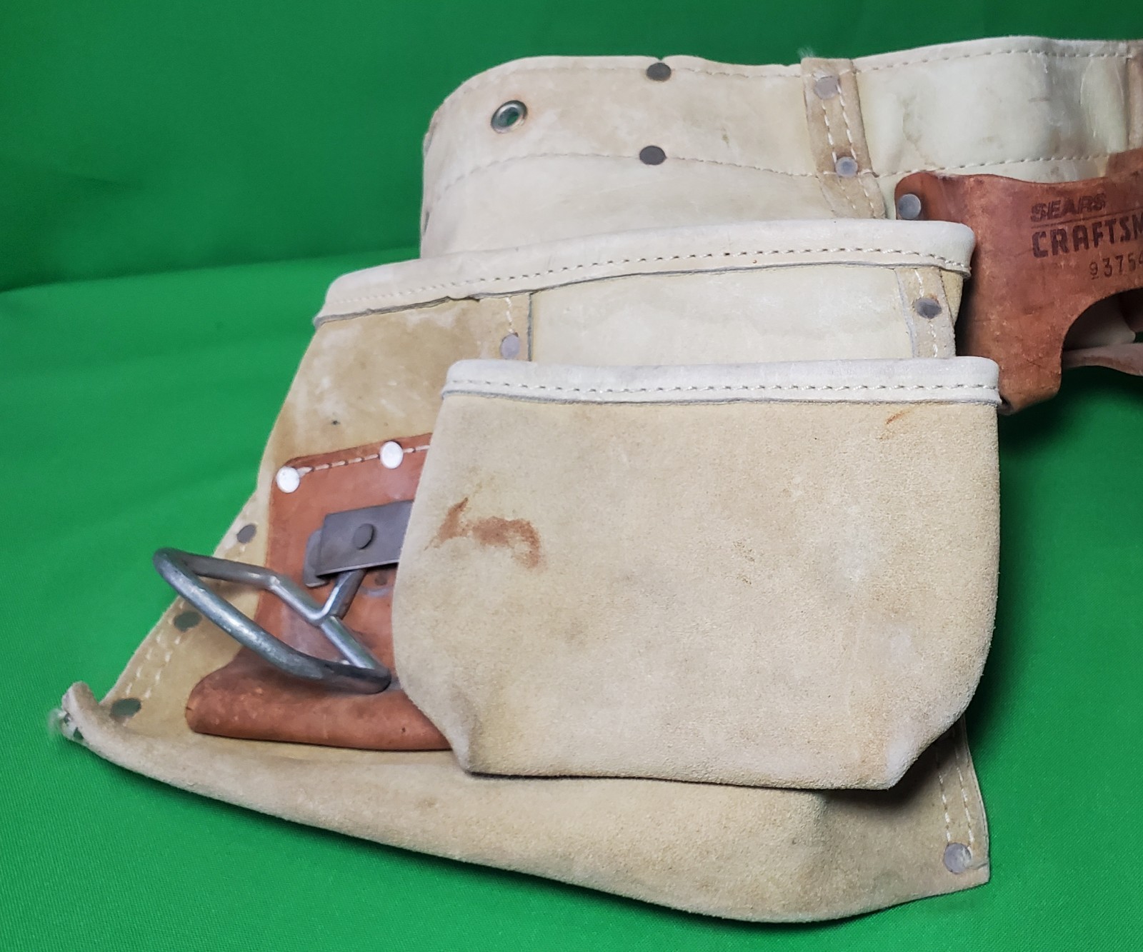 Sears Craftsman Leather Carpenters Tool Belt 937543 / 37543