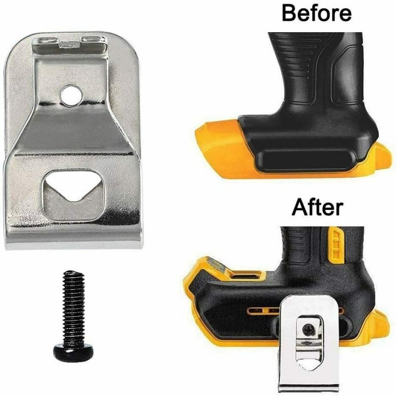 10PCS Belt Clip Hooks w/Screw for Dewalt 20V&Ridgid 18V Drill Impact Driver Tool