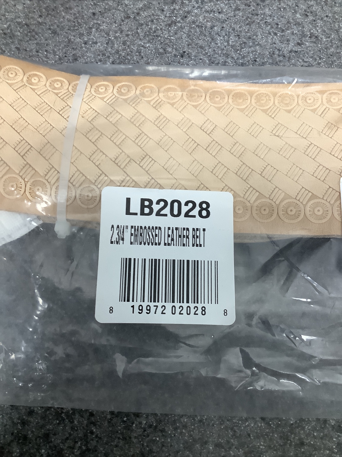 Graintex LB2028 2.3/4’’ Embossed Top Grain Leather Belt For Contractors M18C
