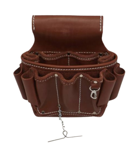 ELECTRICIAN LEATHER POUCH – Full Grain Cow Hide Work Tool Bag Amish Made in USA