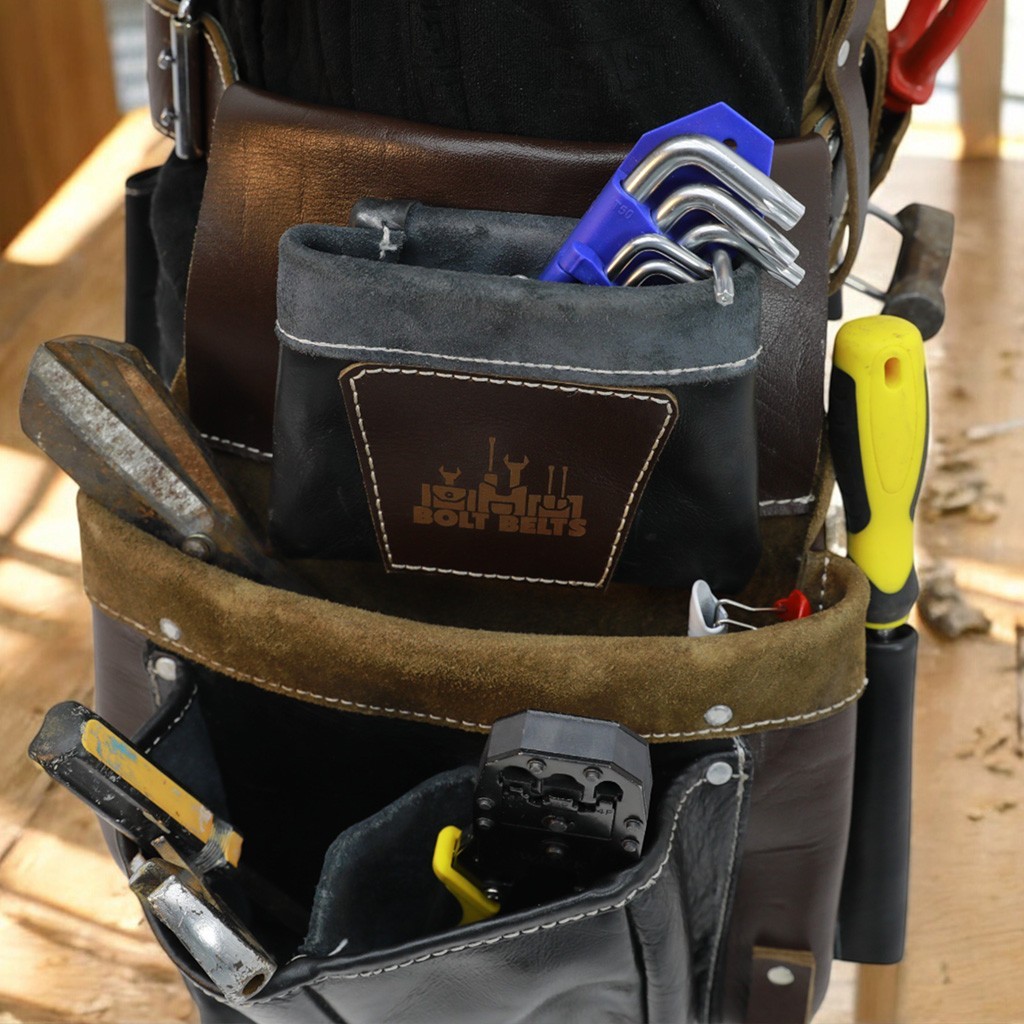 Halloween Leather Electrician Tool Belt – Durable Work Gear Pouch