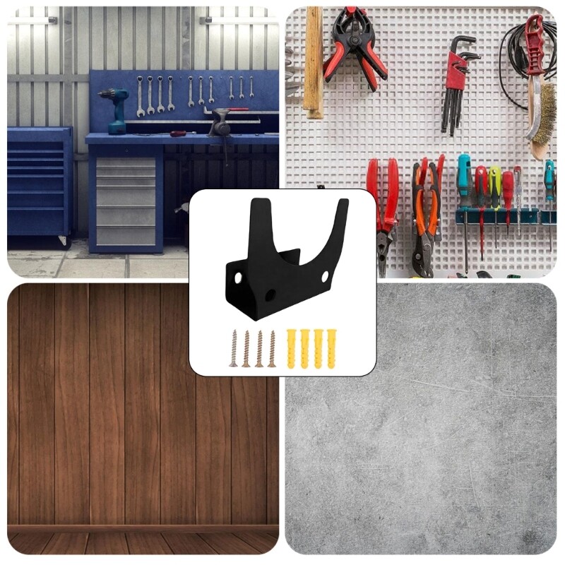 Sturdy Metal Wall Organizers Bracket for Angle Grinder Tool Storage and Hanging