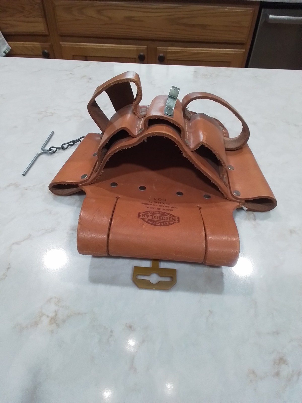 Nicholas Work Gear Top Grain Cowhide Tool Pouch 5×865 603 Made in USA