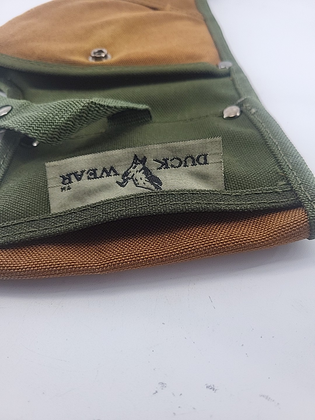 Duck Wear Bucket Boss Canvas Drill Holster Pouch Tool Holder Green Brown