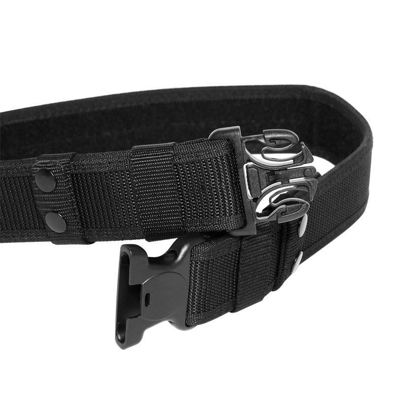 Unisex Nylon Military Tactical Waist Belt Quick Release Buckle Adjustable