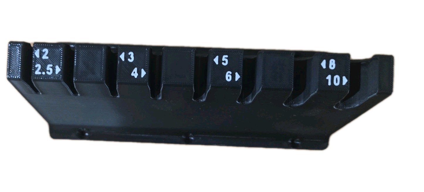 T Handle Metric Allen Wrench Holder Only, Allen Keys Stand Empty,3D PLA Plastic