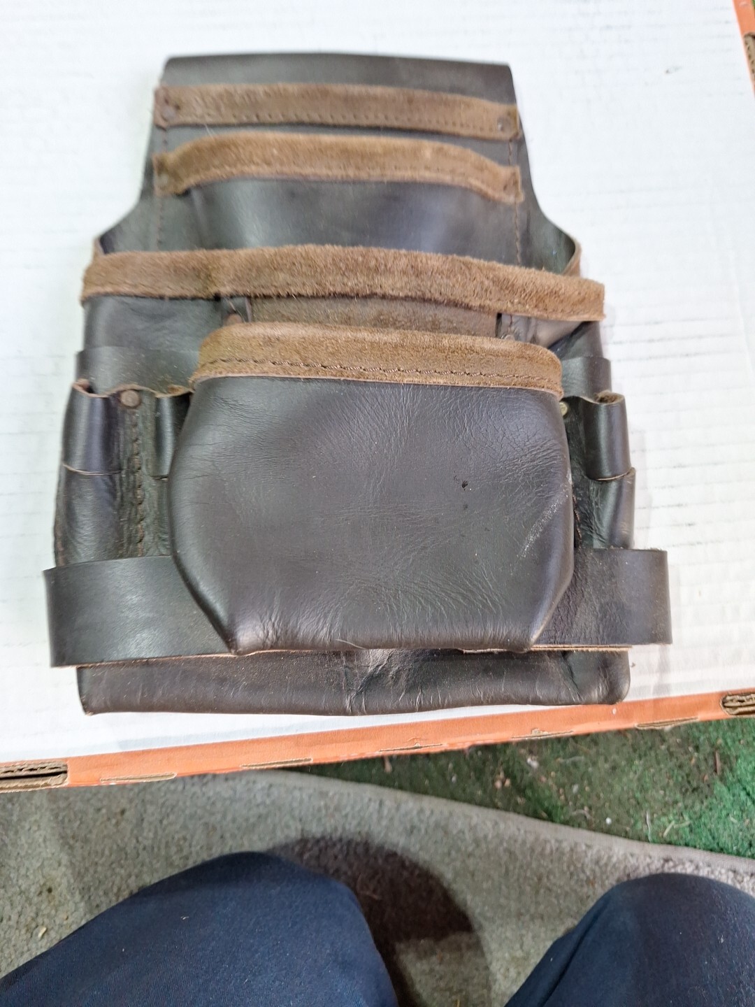 Leather Tool Pouch About 12 Tall By 9 Inch Wide