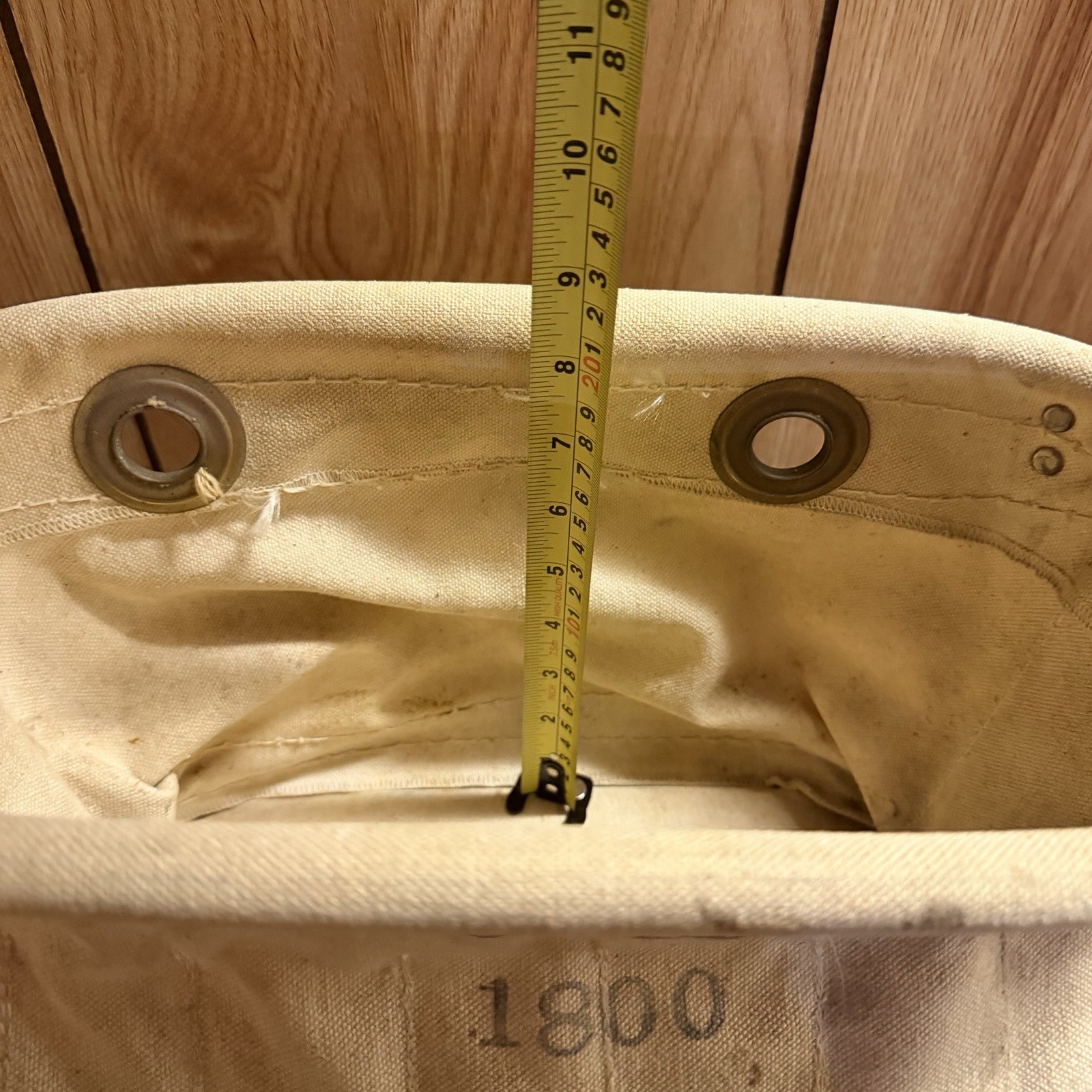 Vintage Estex 1800 Canvas Aerial Tool Bucket LILCO Lineman
