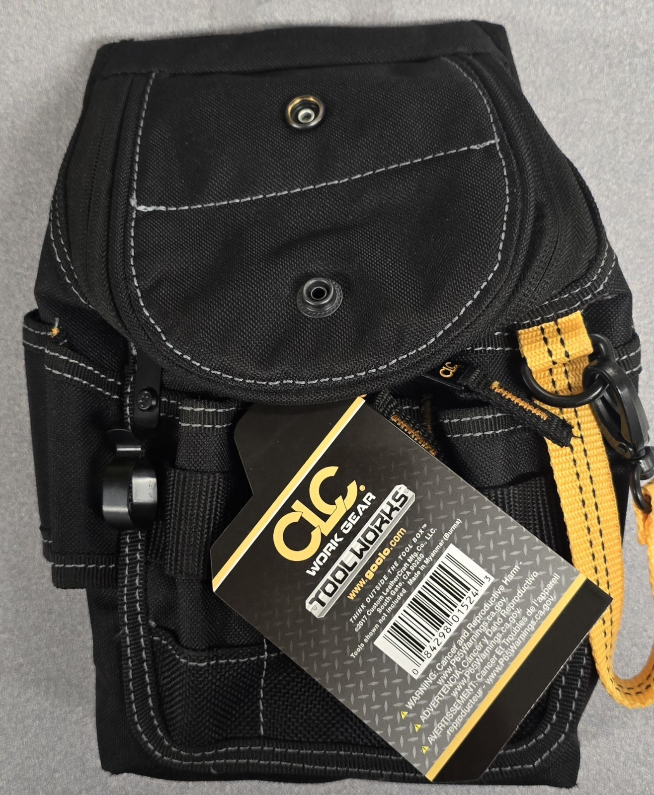 CLC 1524 Medium ZIPTOP Utility Maintenance Electrician Zippered Tool Belt Pouch