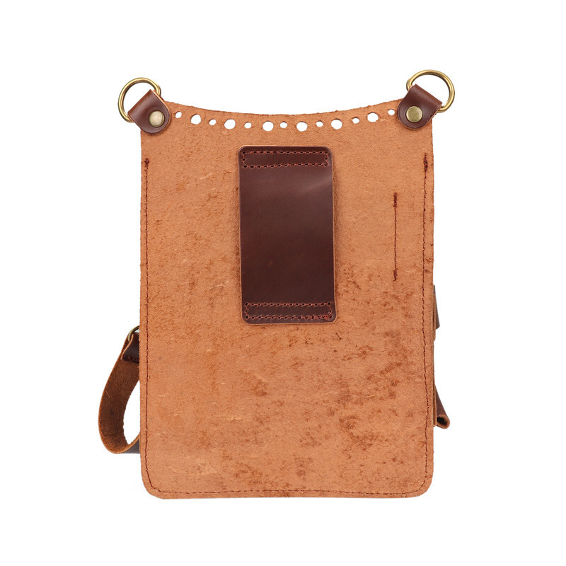 TOURBON Leather EDC Garden Tool Pliers Carry Pouch Belt Bag Phone Case Crossbody