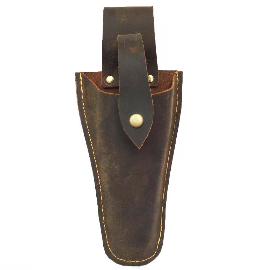Plier Holder for Belt,Durable Leather Sheath Pouch Gardening Brown