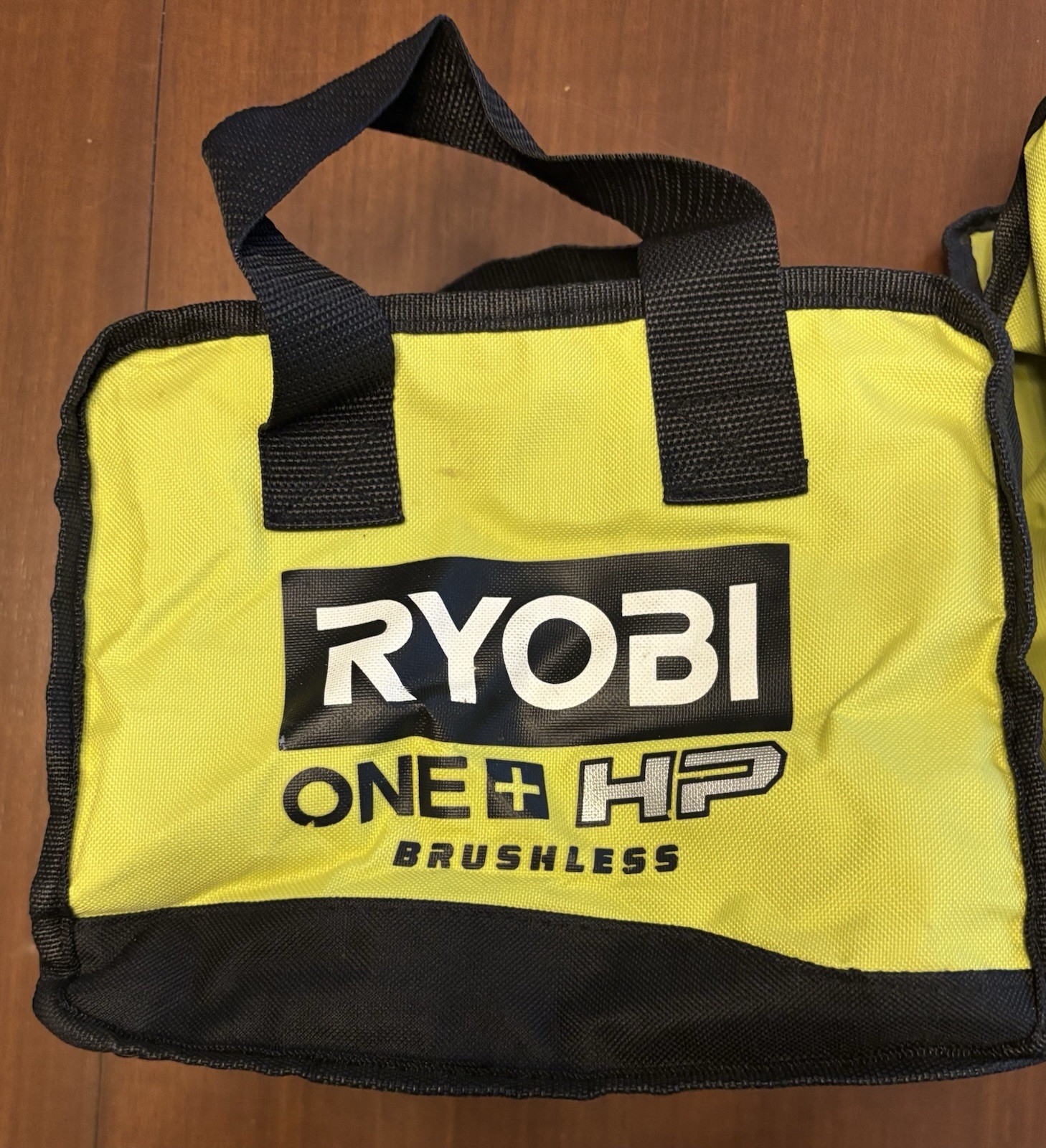Ryobi Fabric Tool Bags Empty Lot Of 2 Green With Handles Storage Containers