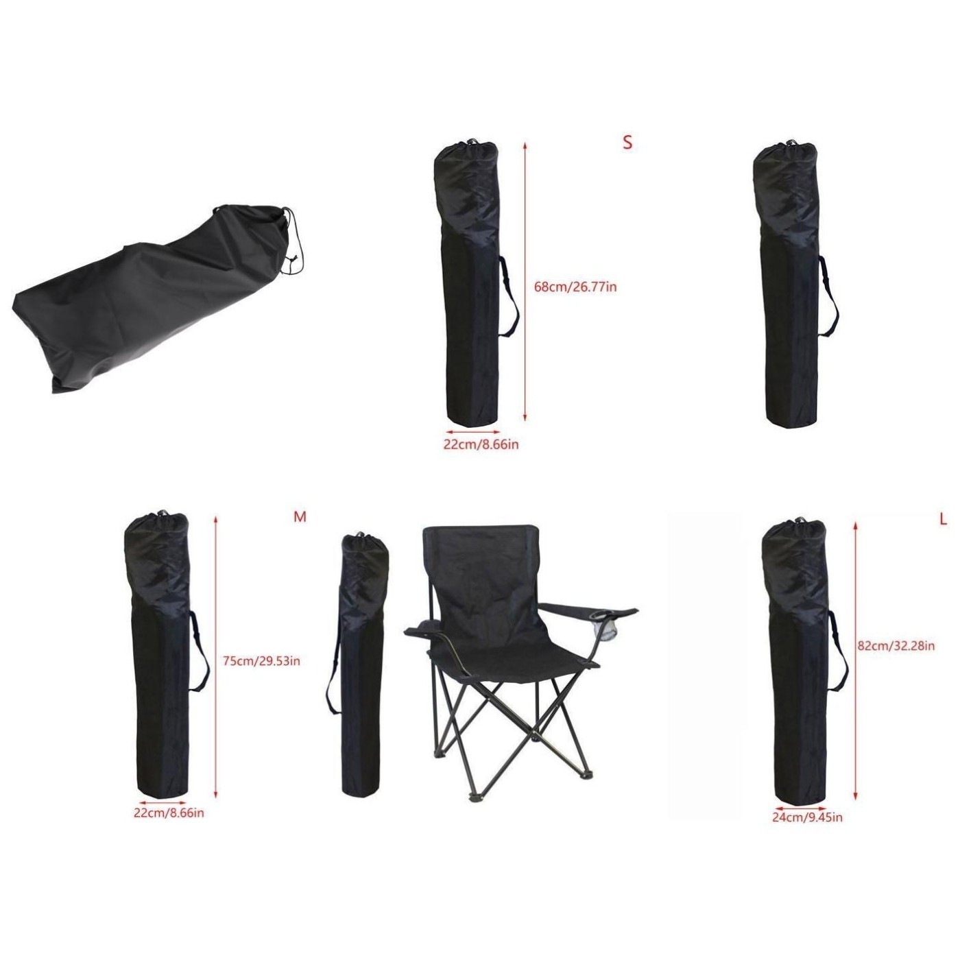 600D Oxford Cloth Portable Storage Bag Drawstring Closure Travel Gear Organizer