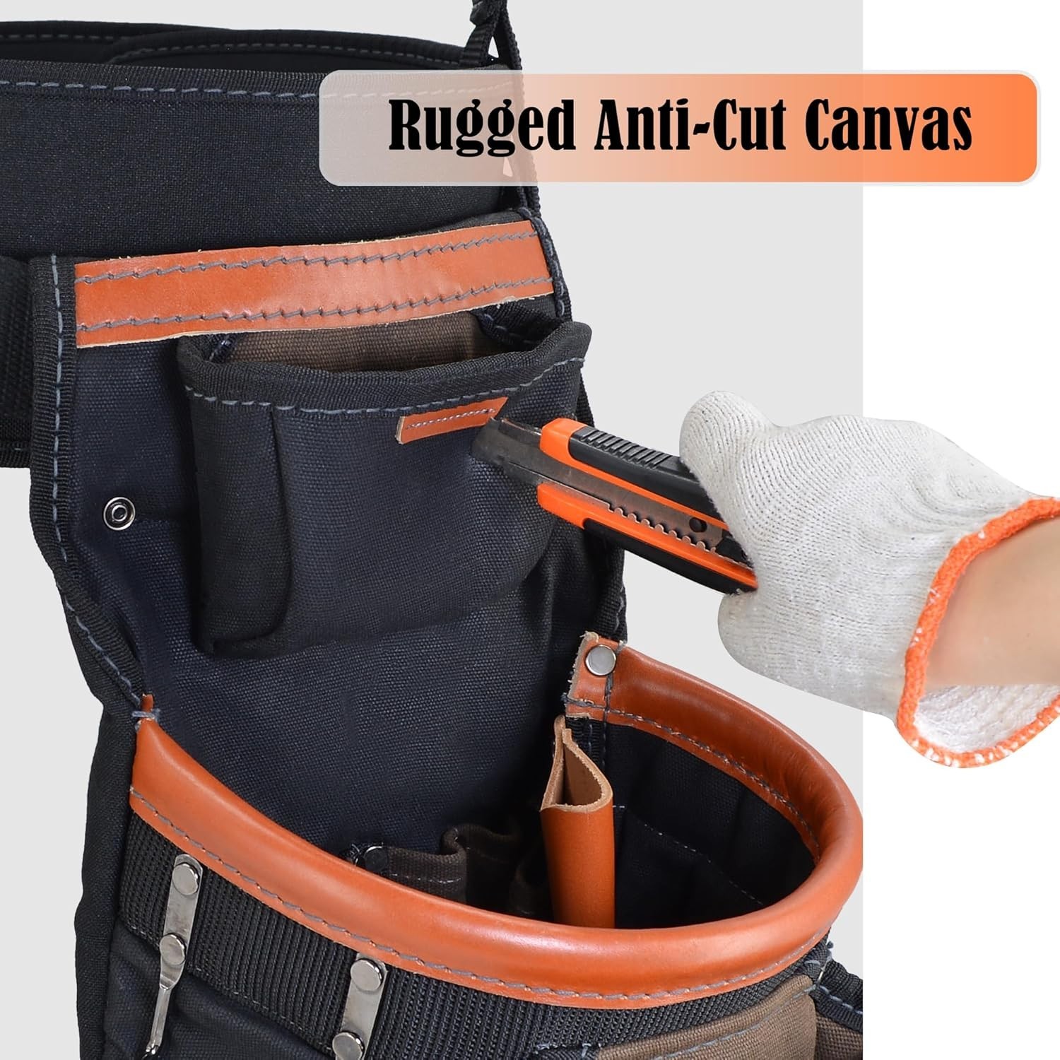 WELKINLAND 22-Pocket Buffalo Leather Tool Belt Bags *NEW*