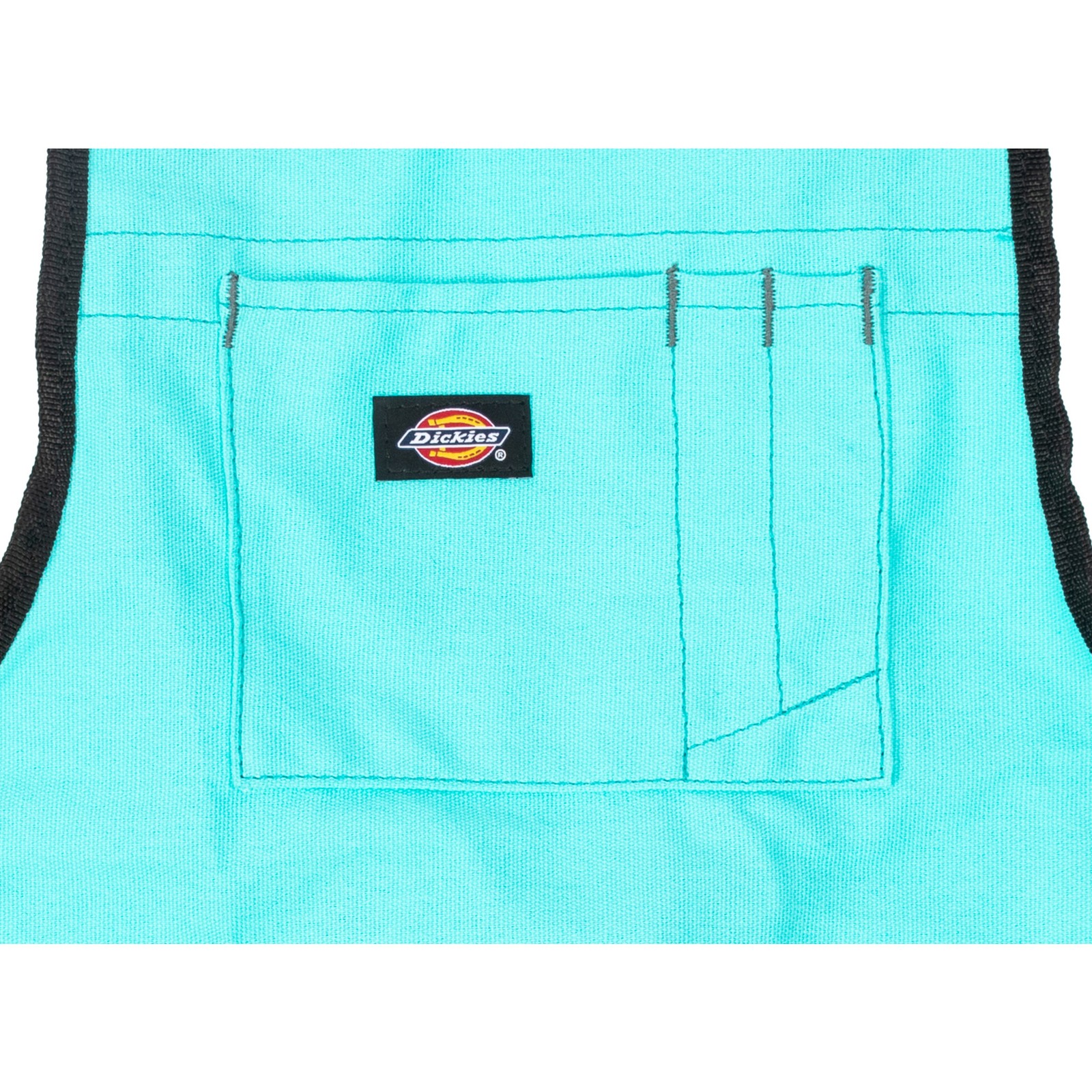 Womens Canvas Bib Apron 16 Pocket with Quick Release Buckle Teal Dickies 57147