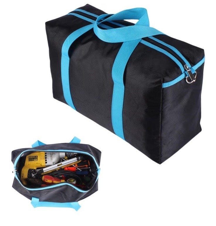 BLIRITEL Wide Mouth Tool Bag, Heavy Duty Tool Bag for Men,