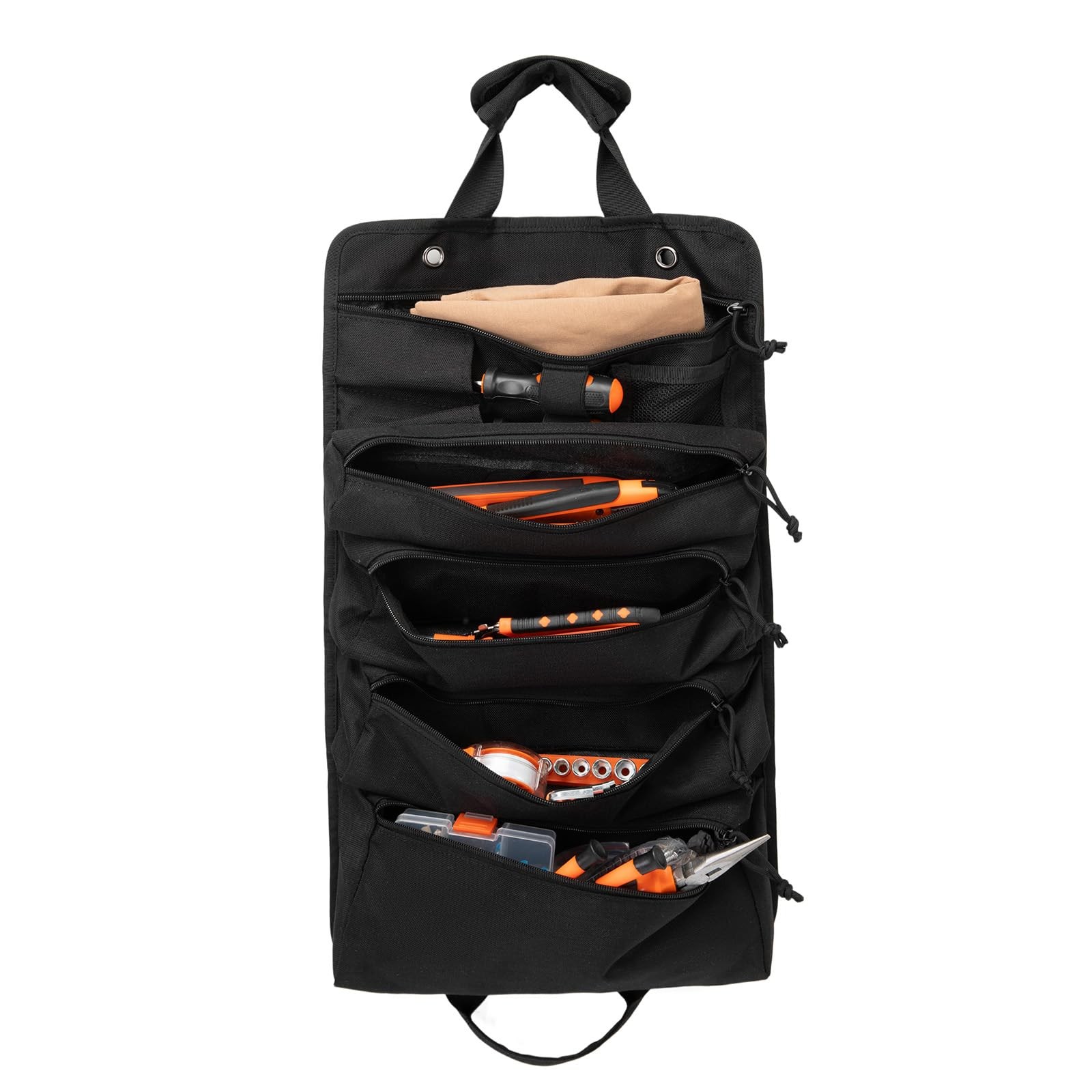 Roll Up Tool Kit Portable Large Capacity Storage Organizer Carrying Pouch Bag