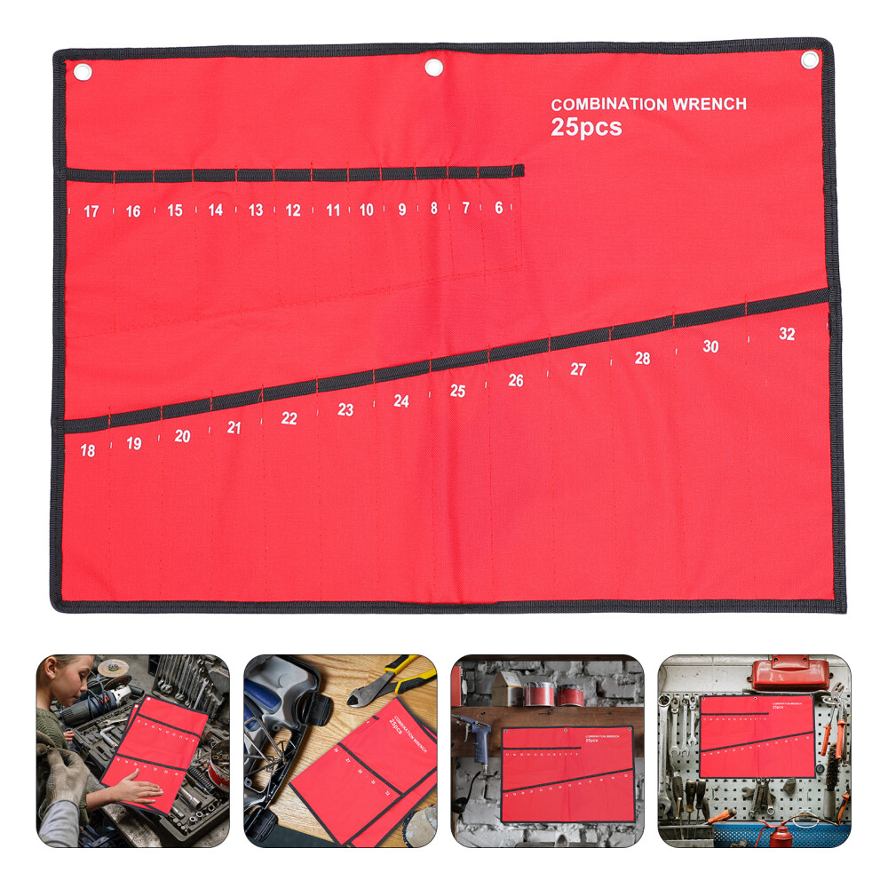 Canvas Tool Bag Wrench Organizer Screwdriver Repair Tools Storage Holder Pouch