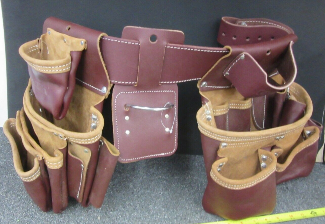 Tool belt SITEGEAR professional leather 7 pouch toolbelt NEW framing etc.