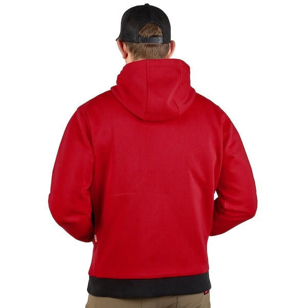 Milwaukee Tool M200r-20S Men’s Heated Hoodie, Up To 8 Hours Time, Zipper