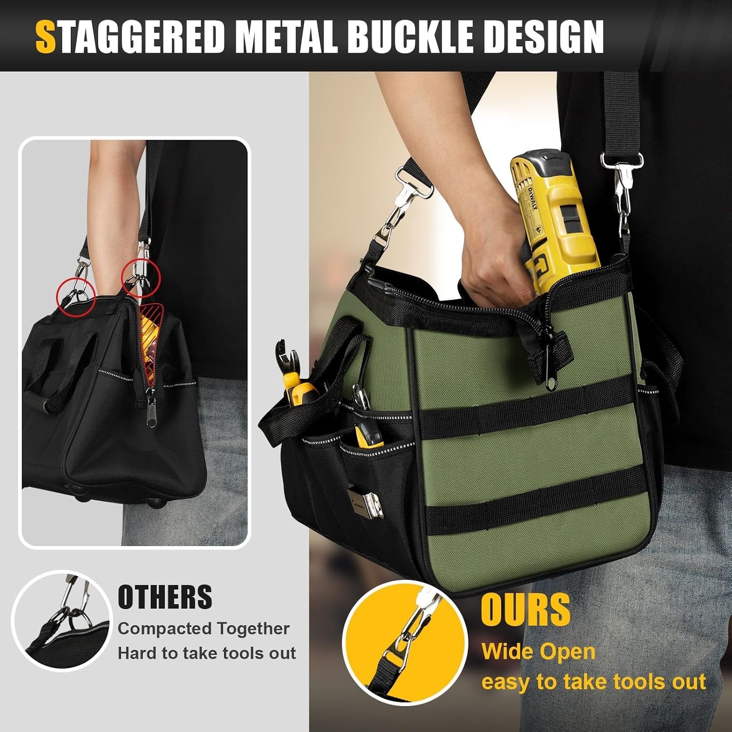 Large 15-Inch Toolbox Organizer for Him, Father’s Day Gift