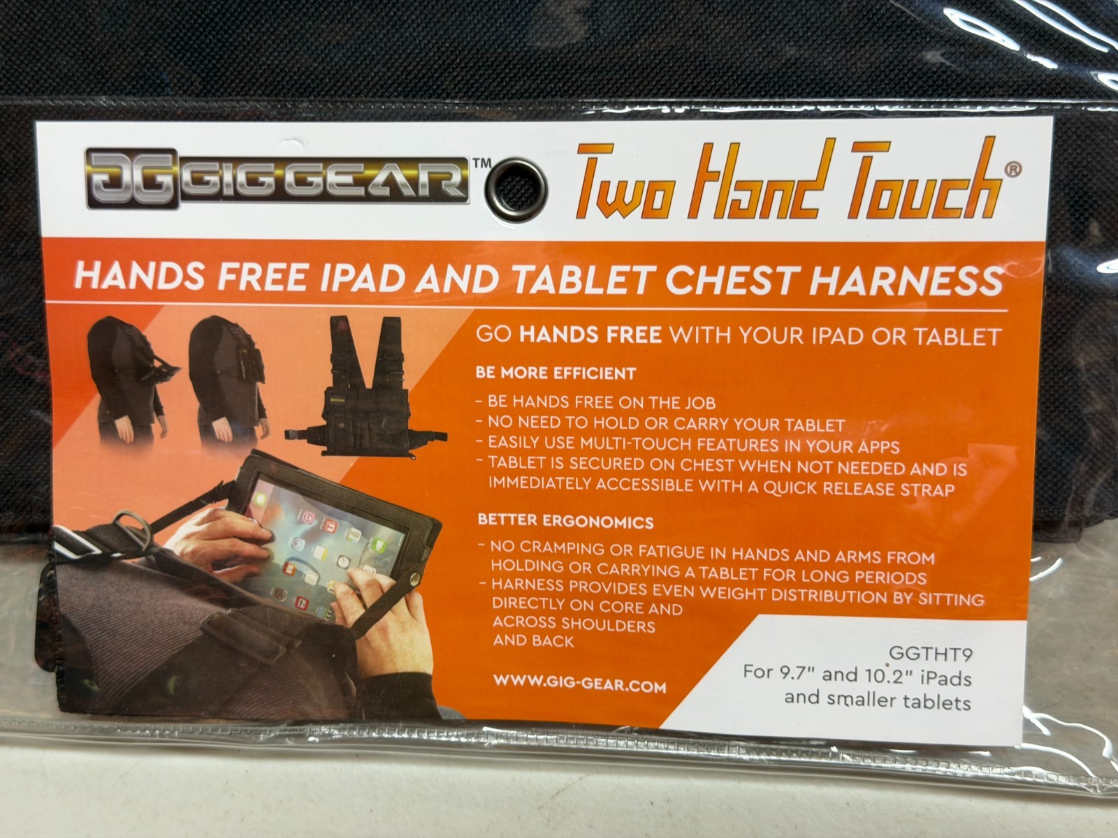 Gig Gear Two Hand Touch Chest Rig Harness Tool Belt iPad and Tablet Video Tech