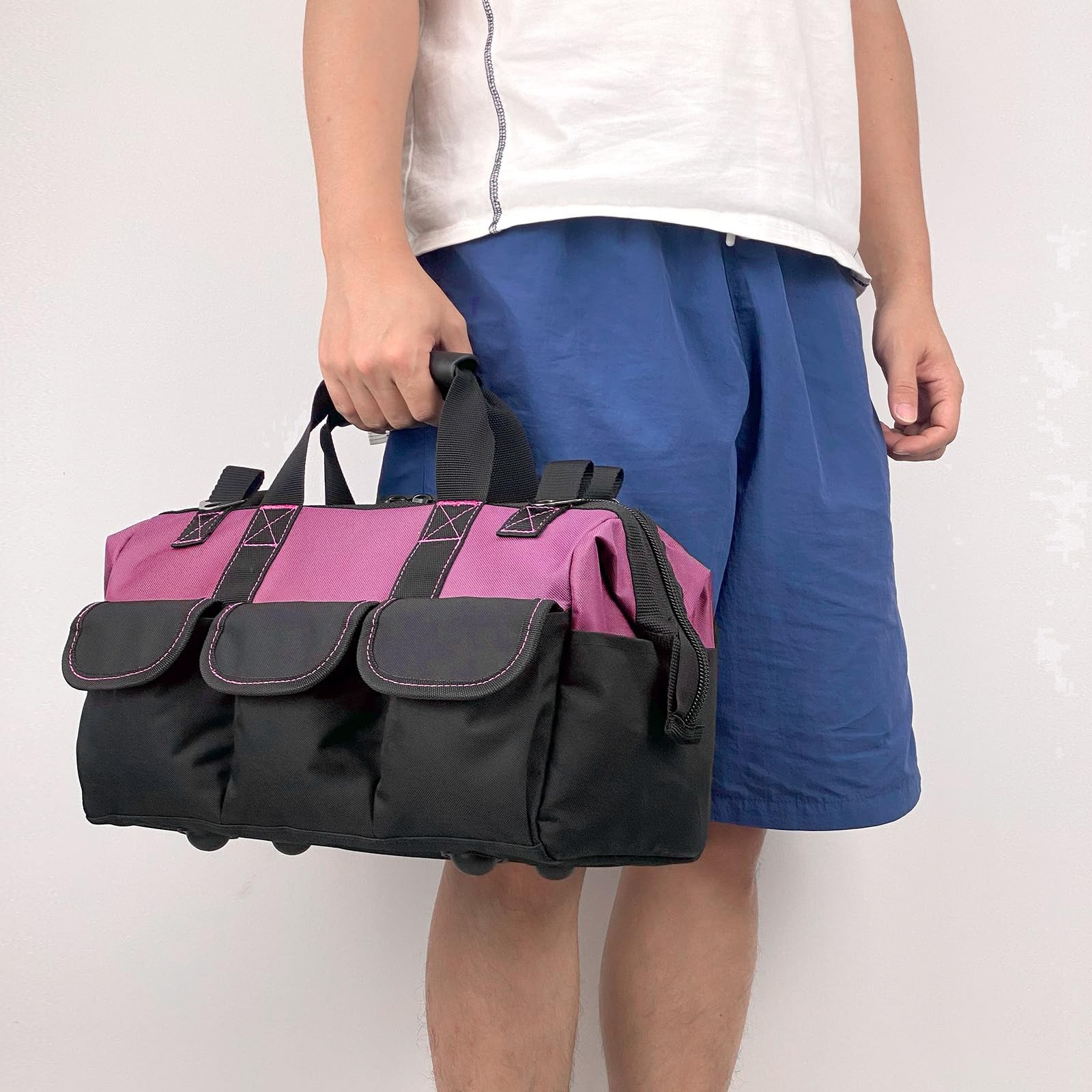 16-inch for purple tool Non-slip feet adjustable shoulder strap 14 functional…