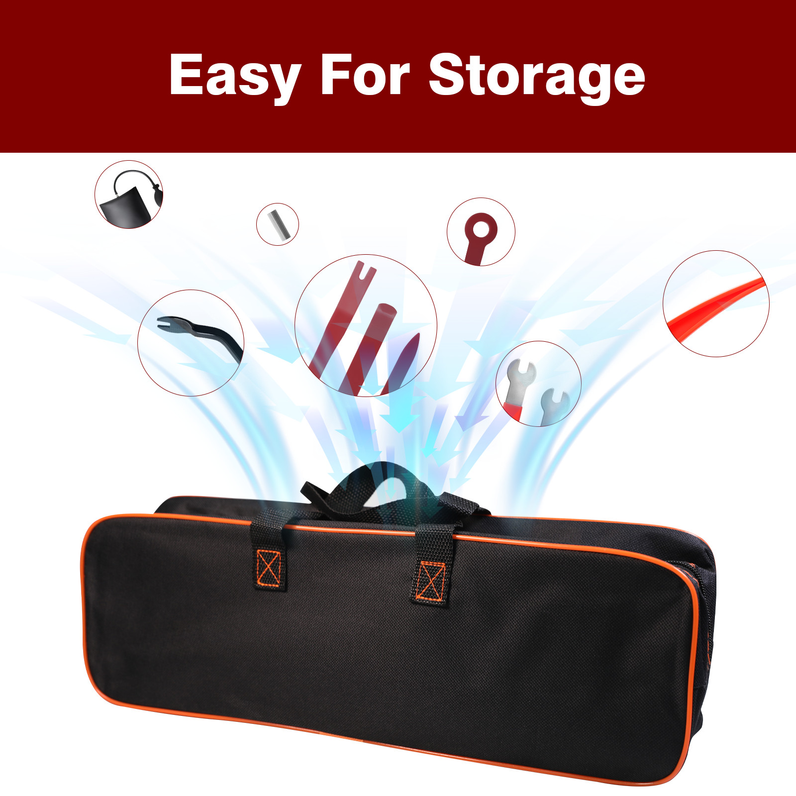 Car Repair Tool Kit Portable Automotive Tool Set Carrying Bag for Cars & Trucks