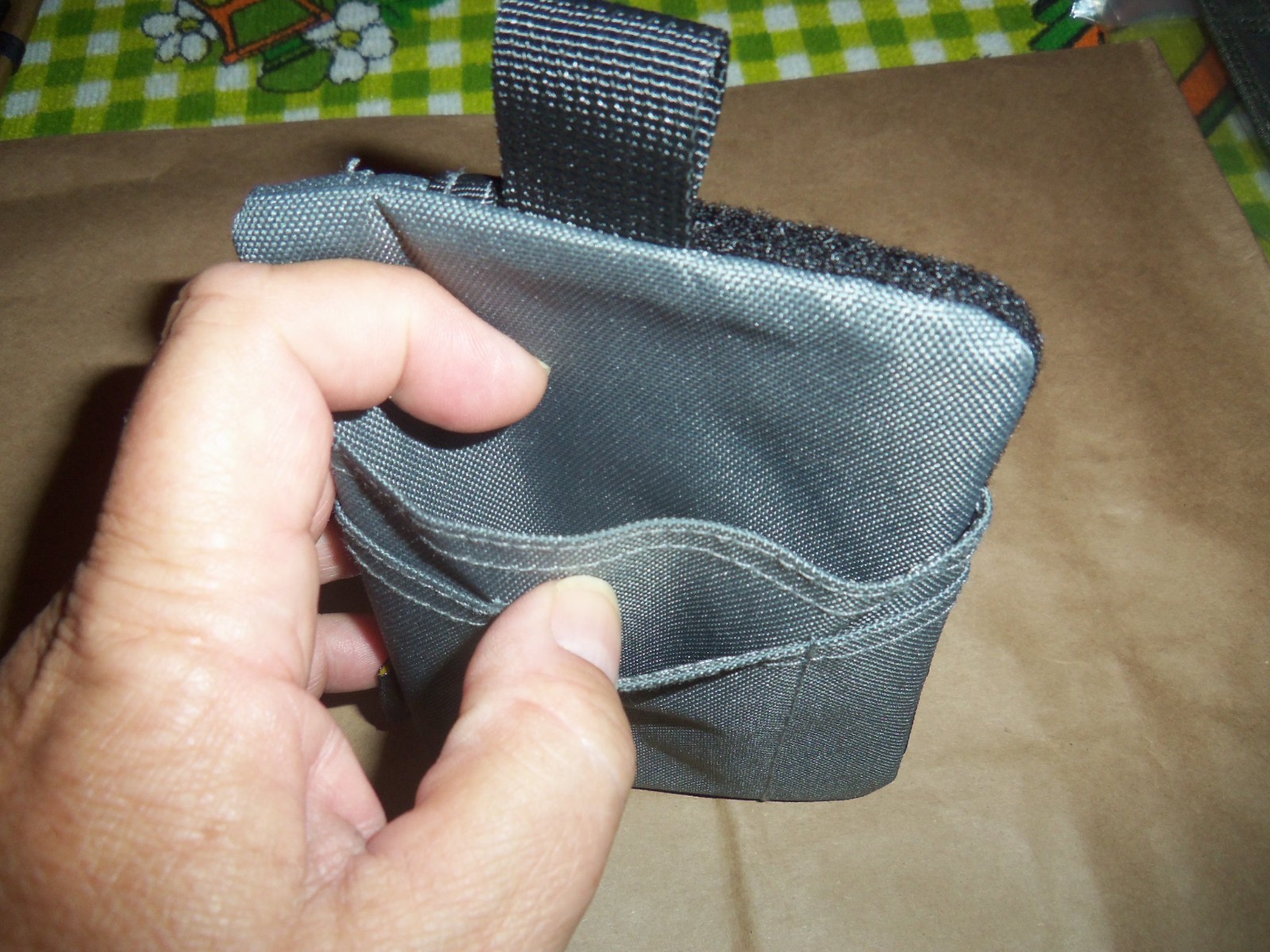 Viperade EDC Pouch Canvas Pocket Organizer for Men 3 Tool Slots Tactical Gray