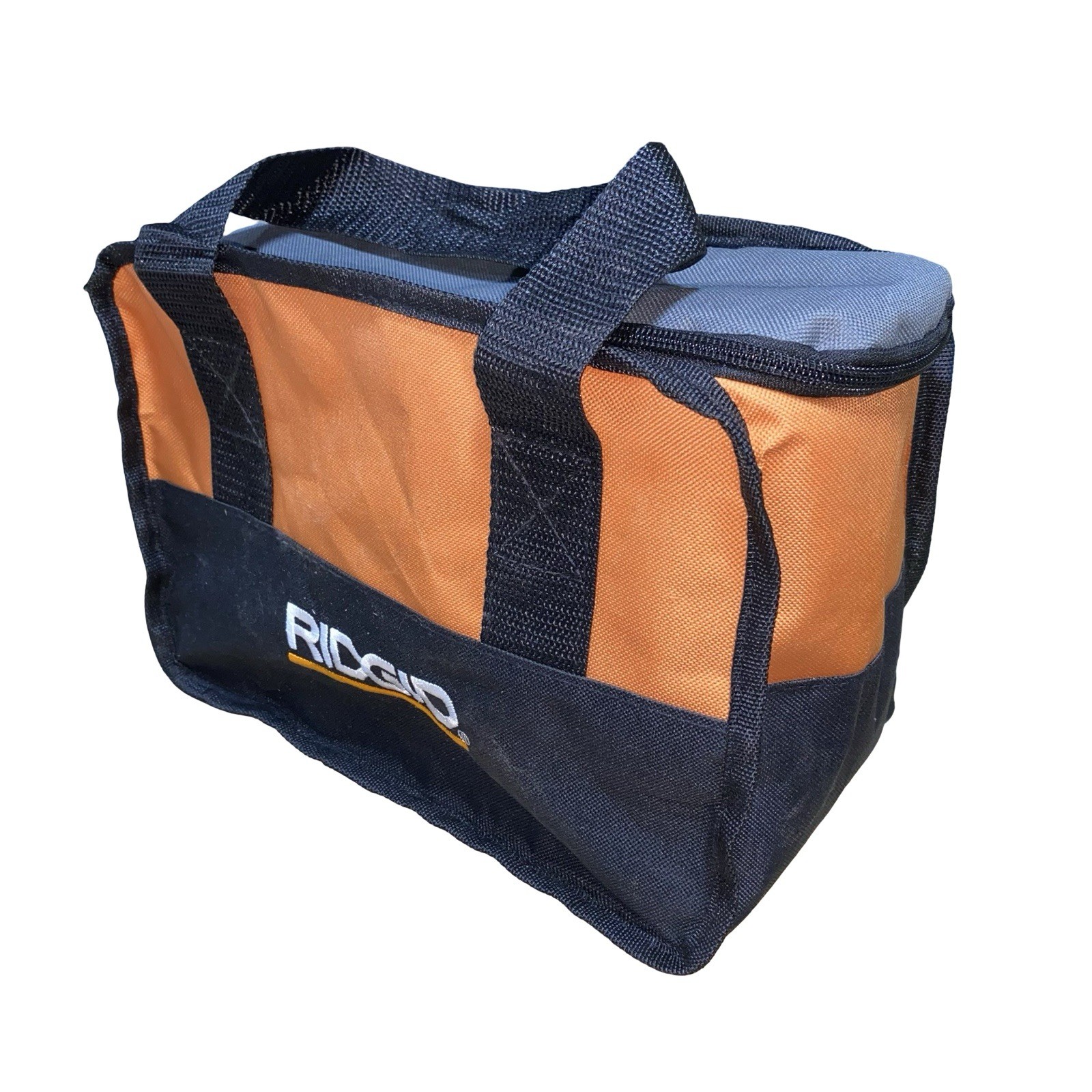 RIDGID 11″ x 8″ x 6” Tool Bag – Orange /Black Small Canvas Carrying Case