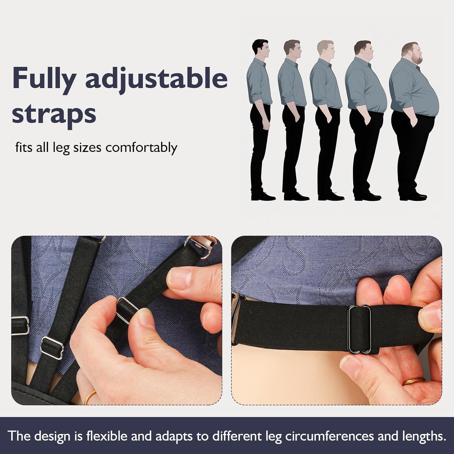 Shirt Stays For Men, Police And Military, Elastic Non slip…