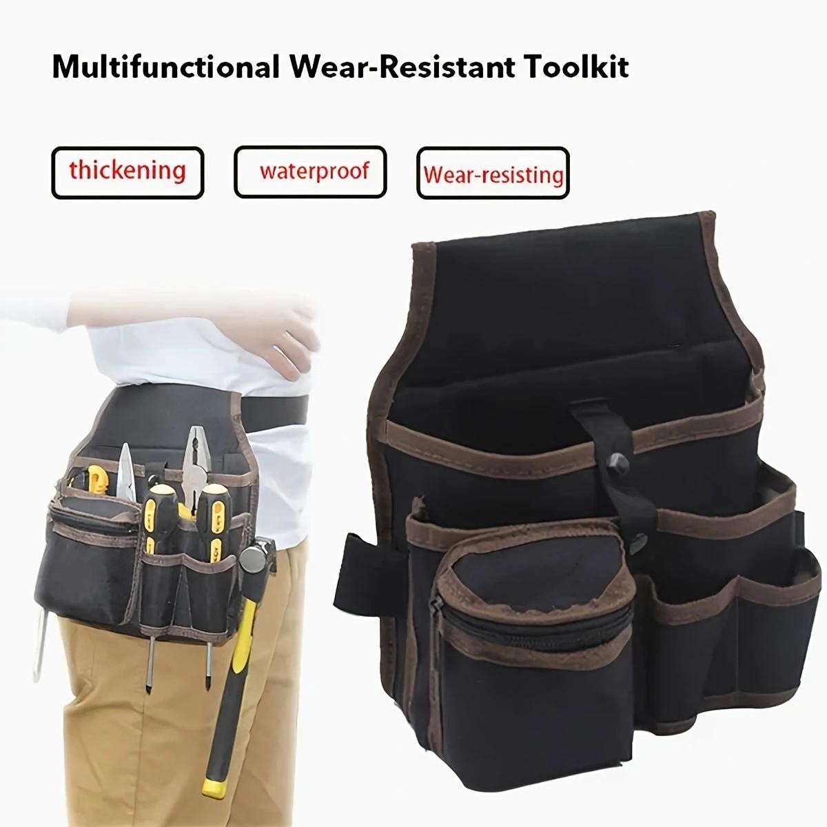 Electrician Tool Belt Bag Waist Pouch Multi-Purpose Hardware Work Holster