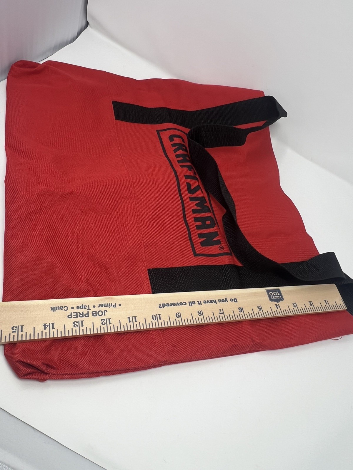 NEW Craftsman 16” Red And Black Large Tool Bag With Handles