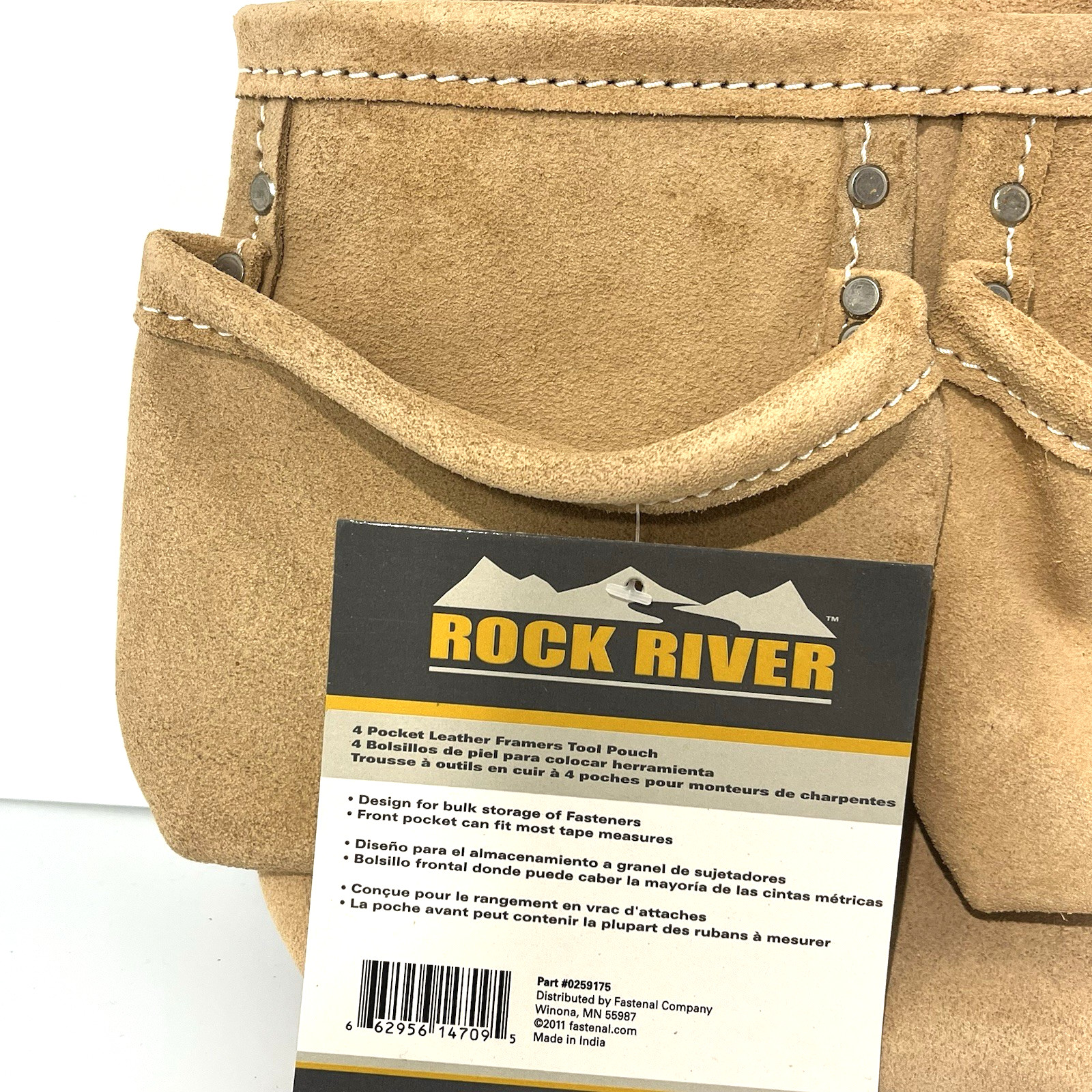 Rock River 4 Pocket Framers Tool Pouch with Belt Loop Heavy Duty Part #0259175