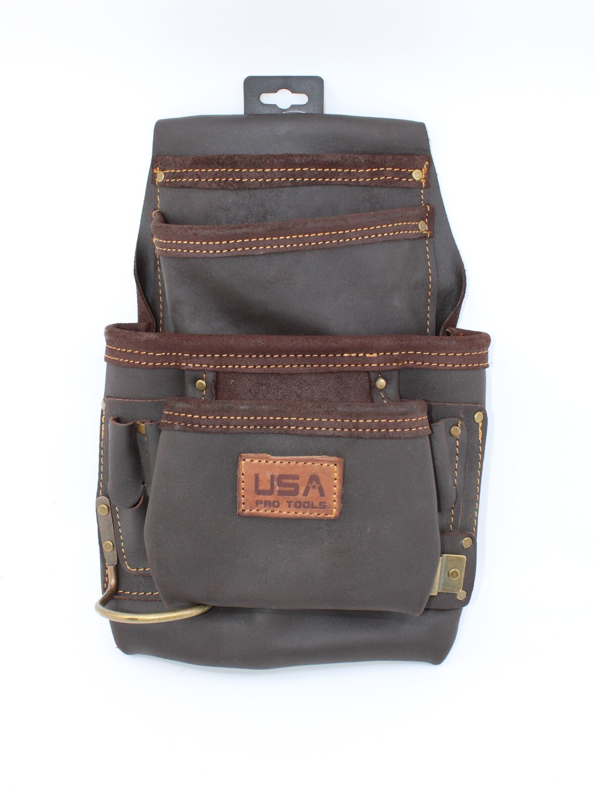 Top Grain Leather Tool Pouch Rig Set Carpenter, Construction, Framer, Handyman