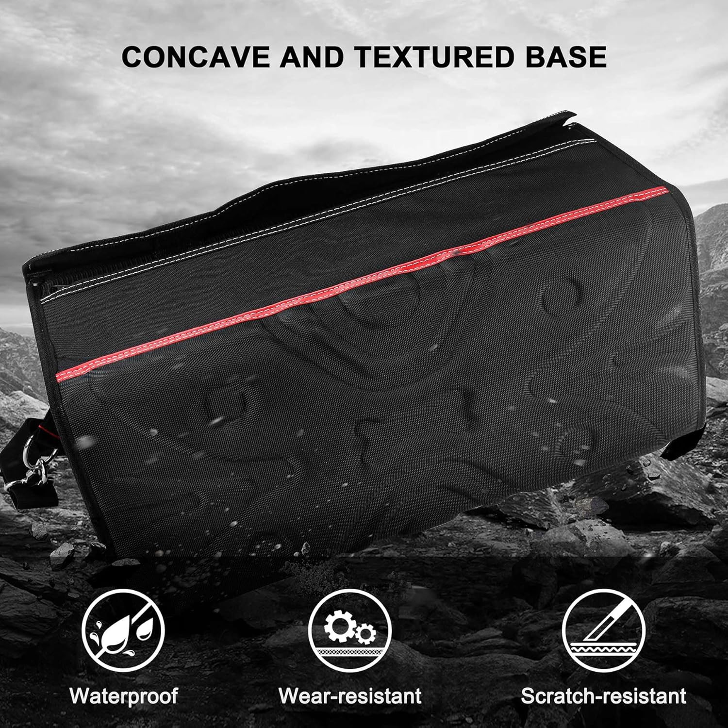 Heavy-Duty 20″ Tool Tote Bag with Waterproof Cover & Adjustable Strap