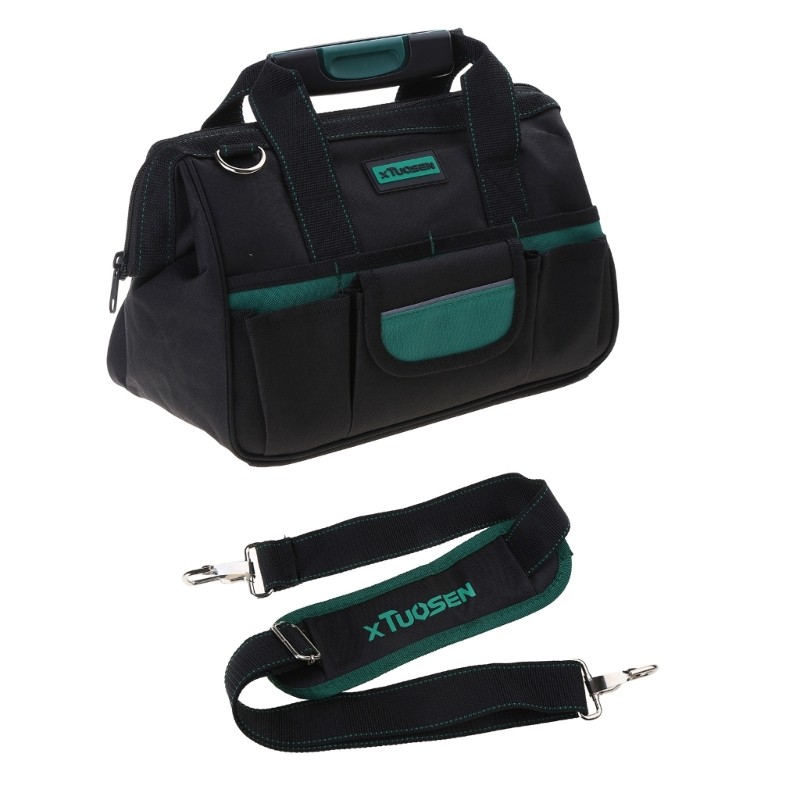 12.6 Large Tool Bag Durable Oxford Cloth Multiple Compartments for Electricians