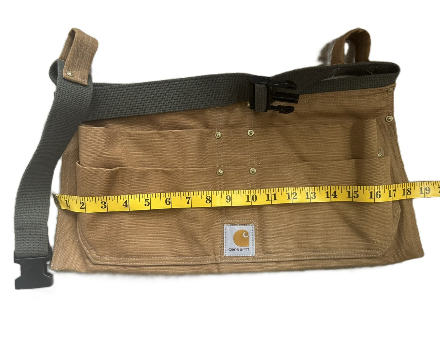 Carhartt Size L/XL Duck Canvas Waist Apron Adjustable Tool Utility Belt Durable