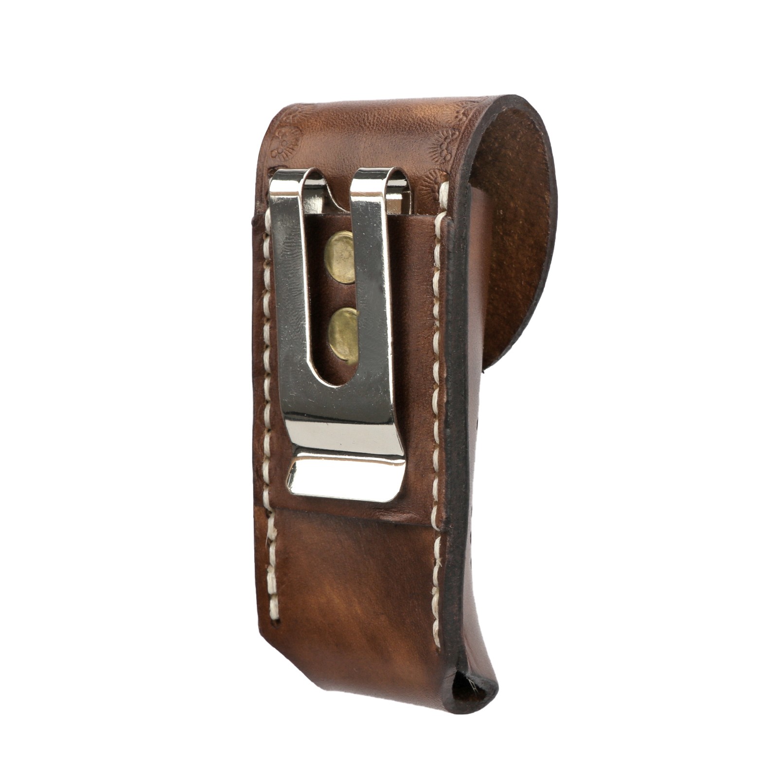 TOURBON Leather Knife Blade Sheath Pocket Knives Case Belt Clip Pouch Holster