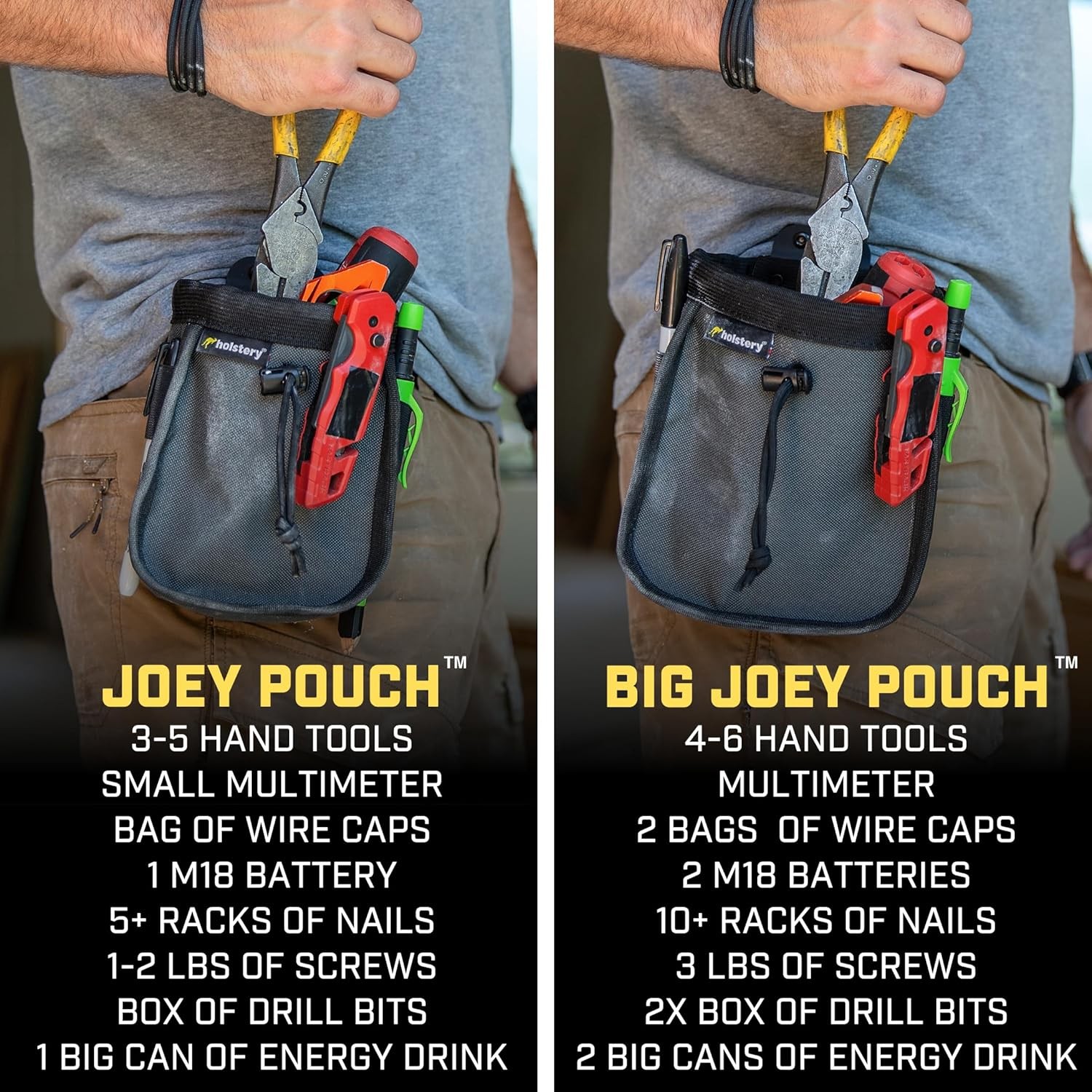 Big Joey Clip-On Tool Pouch for Efficient Hardware Organization – Unisex Design