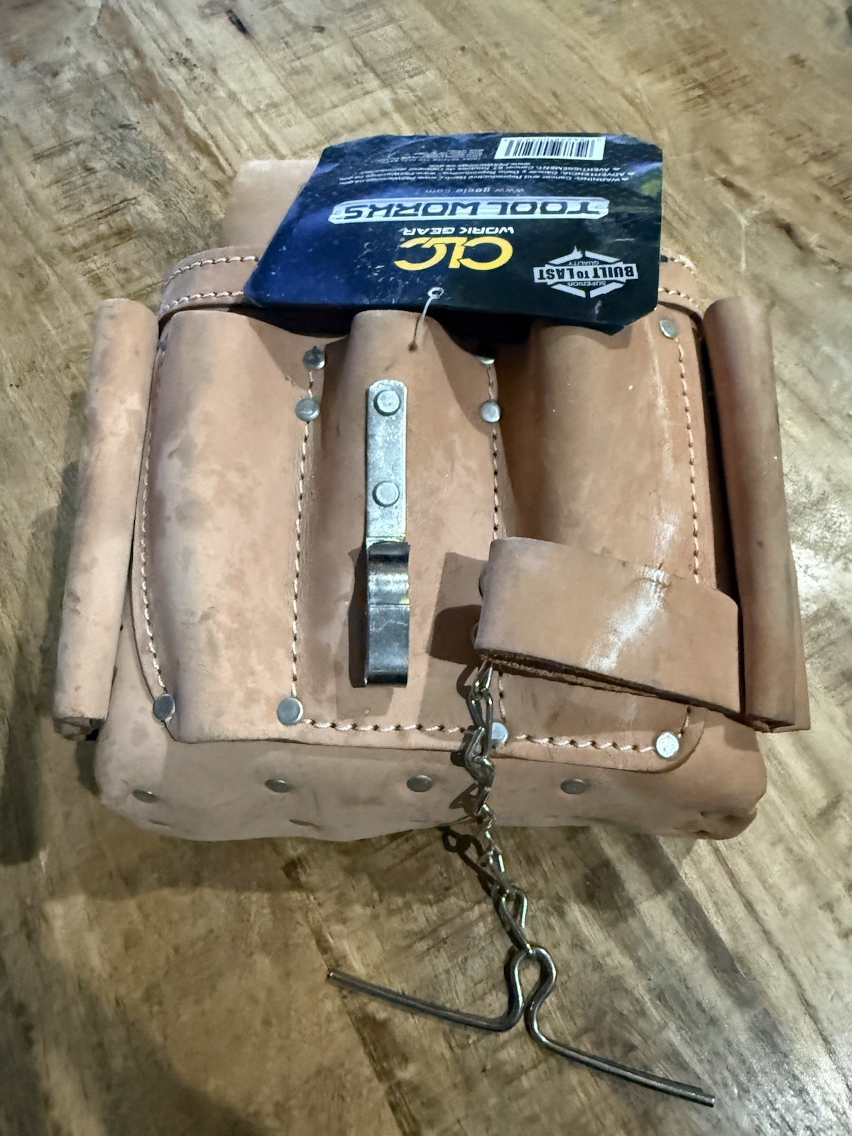 CLC Work Gear 521 Electrician’s 8-Pocket Tool Pouch Made of Top Grain Leather