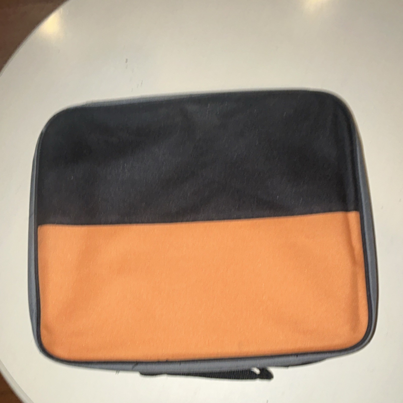 RIDGID Fabric Tool Bag Zipper Closure Black Orange Gray Soft Carry Case