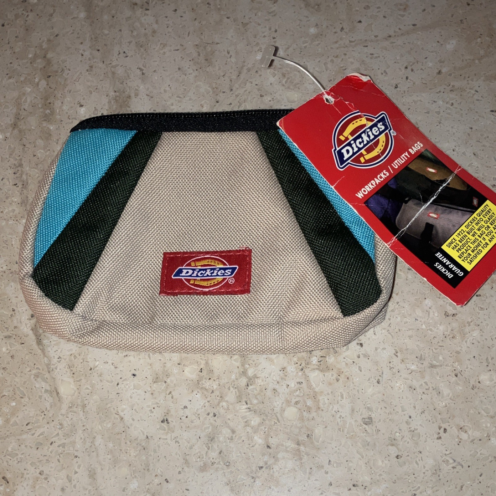 Dickies Workpacks Utility Bag Zipper Closure Pouch Beige/Blue/Black/Green
