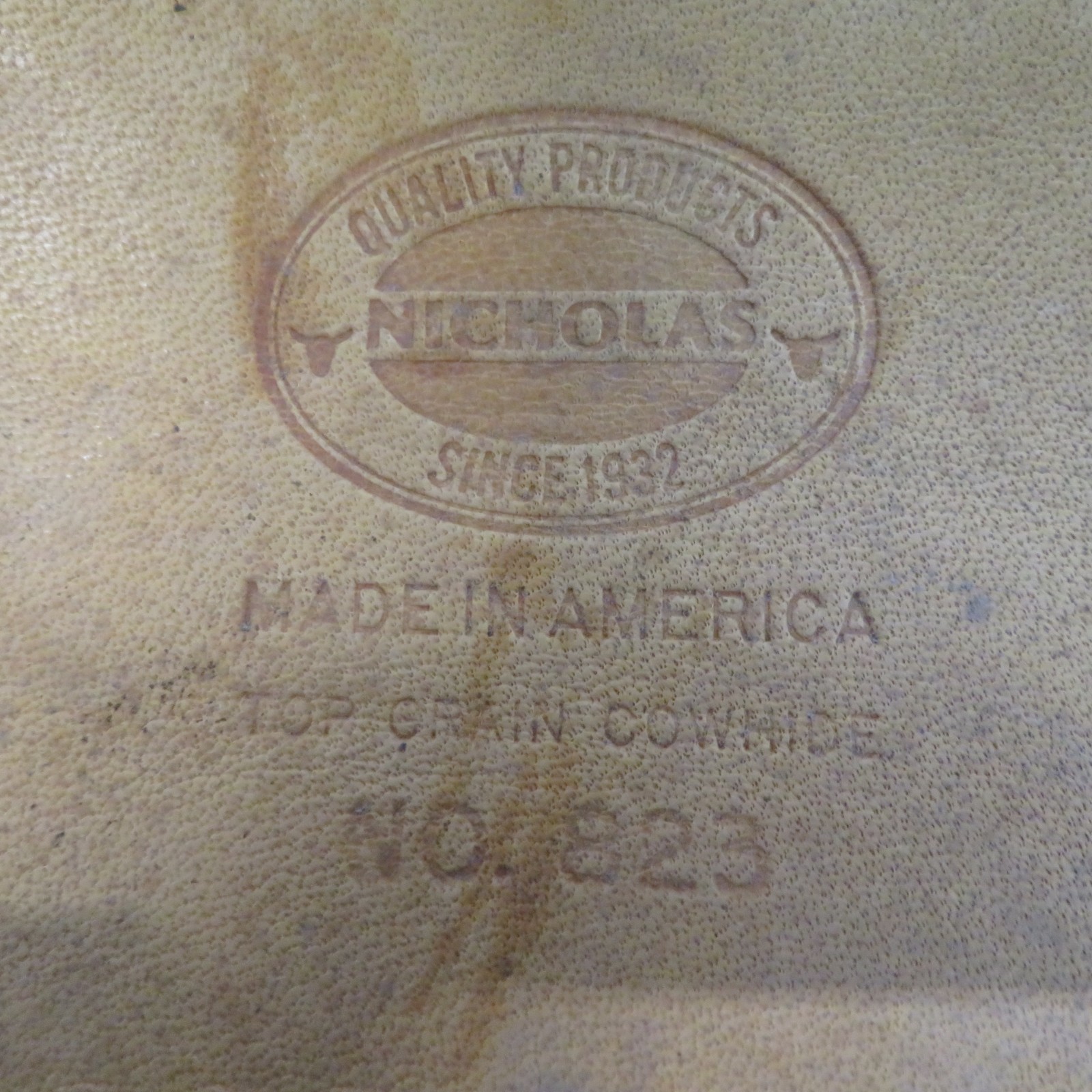 Vintage McGuire-Nicholas No. 823 Tan Cowhide Leather Nail Tool Belt Pouch