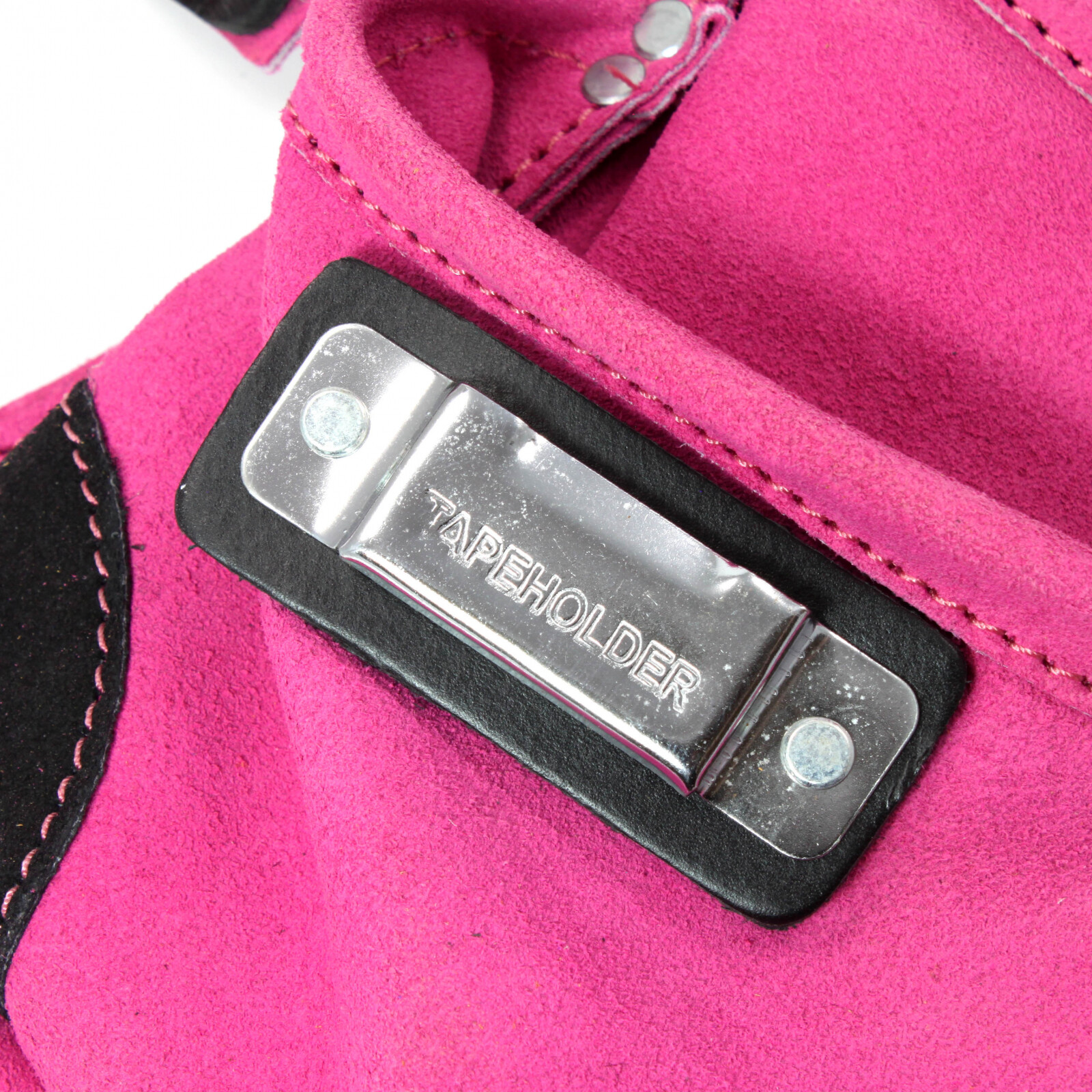 9 Pocket Tool Belt Pouch Heavy Duty Pink Suede Leather Fits Hammer And Nails