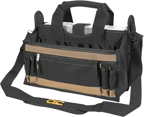 Custom Leather Craft Mfg. LLC BAG; TOOL 16LX9WX9H 15 POCKETS W/ MULTI-COMPARTMEN