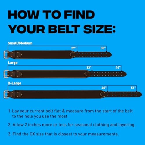 Pro Small/Medium 3″ Wide Full Grain Leather Tool Belt with 3″ Belt (S/M)