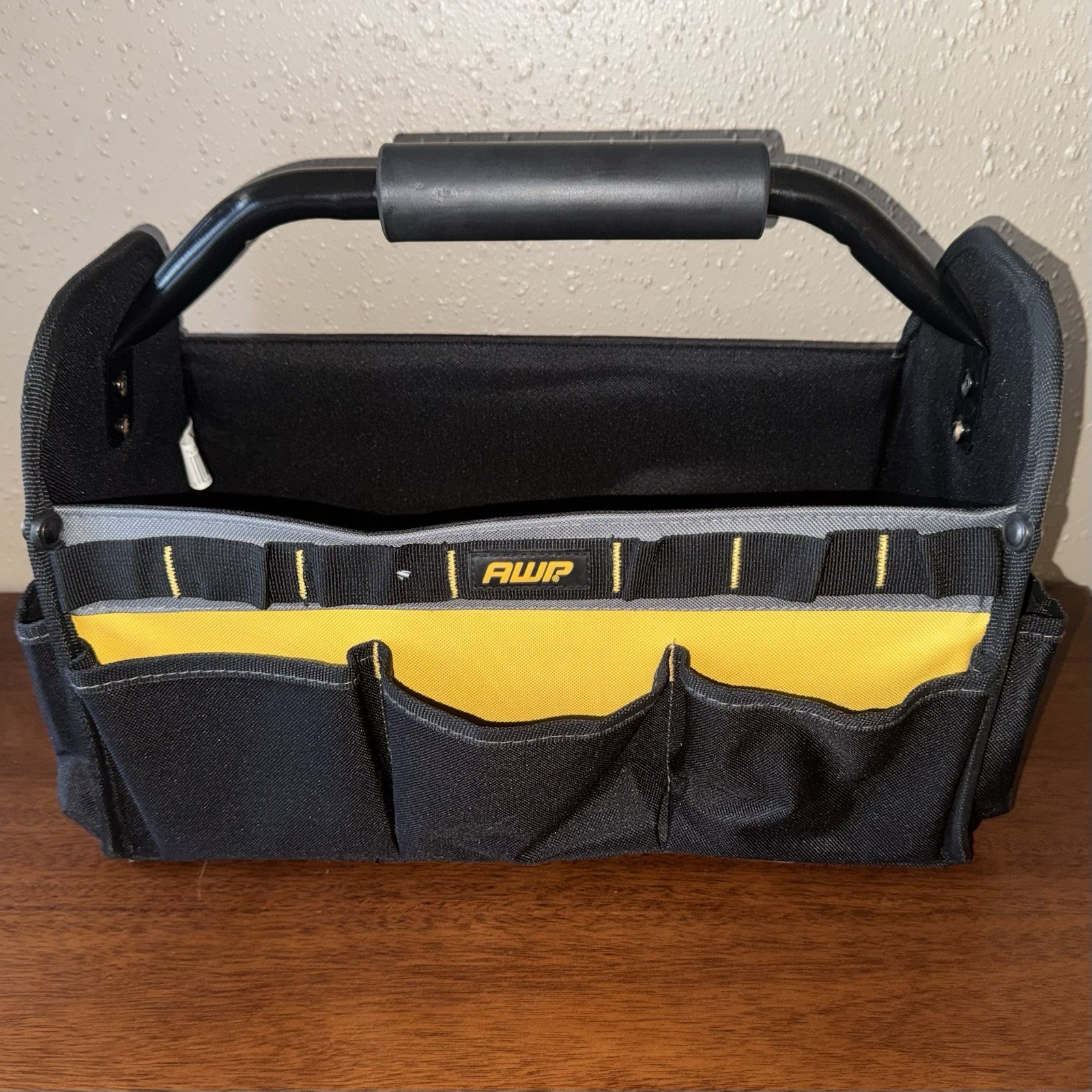 AWP Tote Tool Bag 15 Inch Heavy Duty Multiple Pockets Tool Organizer